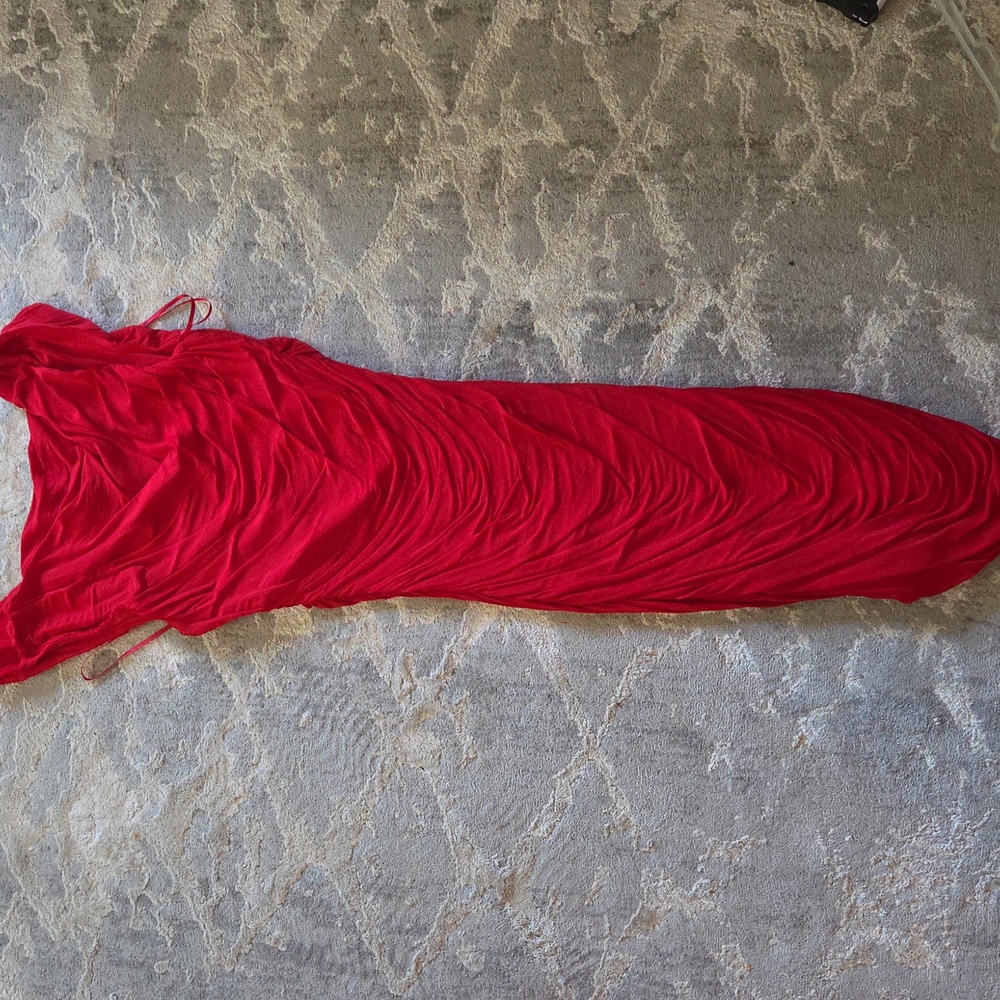 H&M Vibrant Red Backless Dress - Picture 4 of 6